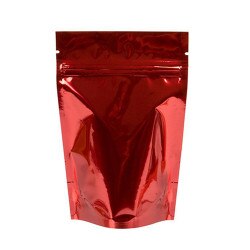 4 x 6 Stand Up Pouch -Metallic Red